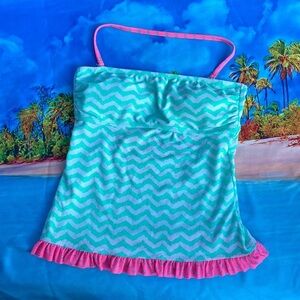 NWOT Arizona Jean Co. Floral Tankini Swim Top, Size S